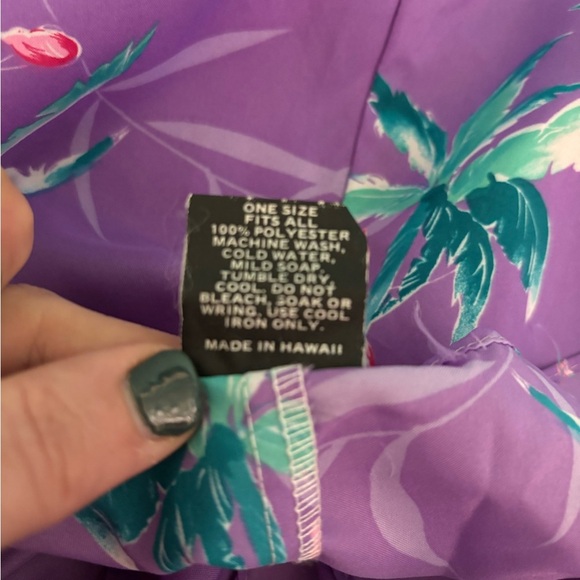 Royal Creations Womens Sarong Made in Hawaii Polyester Tropical Print One Size - Picture 6 of 7